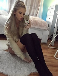 Fryzury Długie Na co dzień Proste Upięcie Blond - 3123996