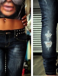 Moda Spodnie Jeansy - 2411660