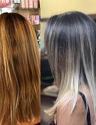 Fryzury Średnie Na co dzień Proste z grzywką Rozpuszczone Blond - 3270668