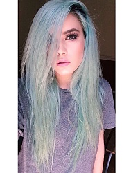 Fryzury Długie Na co dzień Proste Rozpuszczone Kolorowe - 3046136