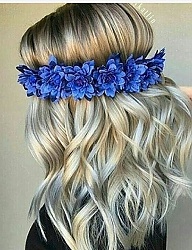 Fryzury Średnie Na co dzień Kręcone Rozpuszczone Blond - 3242409