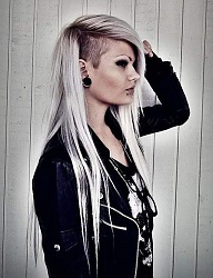 Fryzury Długie Alternatywne Tribale - wzory na głowie Blond - 2907438