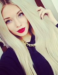 Fryzury Długie Na co dzień Proste Rozpuszczone Blond - 2399811