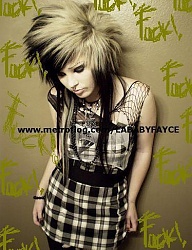Fryzury Średnie Alternatywne EMO - 34050