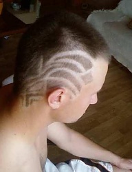 Fryzury Średnie Na co dzień Proste Irokez damski - 25876