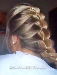 Fryzury Długie Na co dzień Proste Warkocze Blond - 3021962