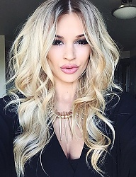 Fryzury Długie Na co dzień Kręcone Rozpuszczone Blond - 3078970