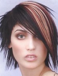 Fryzury Średnie Alternatywne EMO - 53798