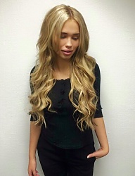 Fryzury Długie Na co dzień Kręcone Rozpuszczone Blond - 3109805