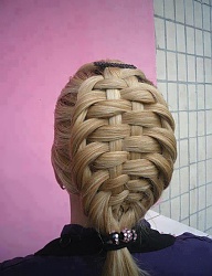 Fryzury Średnie Na co dzień Proste Upięcie Blond - 2409508