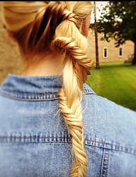 Fryzury Długie Na co dzień Proste Warkocze Blond - 2154016