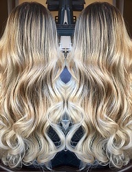 Fryzury Długie Wieczorowe Kręcone Rozpuszczone Blond - 3265956