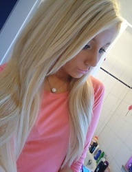 Fryzury Długie Na co dzień Proste Rozpuszczone Blond - 1441874