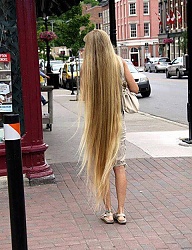 Fryzury Długie Na co dzień Proste Rozpuszczone Blond - 2124472