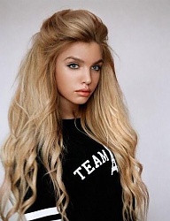Fryzury Długie Na co dzień Kręcone Rozpuszczone Blond - 3102702