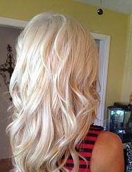Fryzury Długie Na co dzień Kręcone Rozpuszczone Blond - 2153792