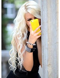Fryzury Długie Na co dzień Kręcone Rozpuszczone Blond - 2071639