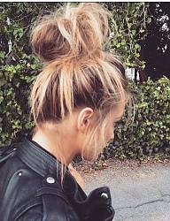 Fryzury Długie Na co dzień Proste Upięcie Blond - 3086402
