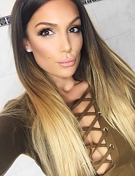 Fryzury Długie Na co dzień Proste Rozpuszczone Blond - 3124008