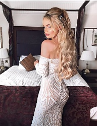 Fryzury Długie Wieczorowe Kręcone Rozpuszczone Blond - 3255704