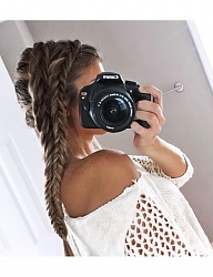 Fryzury Długie Na co dzień Proste Warkocze Blond - 3090269