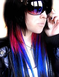Fryzury Średnie Alternatywne EMO - 267254