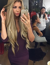 Fryzury Długie Na co dzień Proste Rozpuszczone Blond - 3089437