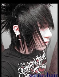 Fryzury Średnie Alternatywne EMO - 56947