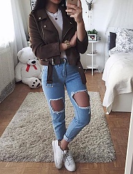 Moda Spodnie Jeansy - 3219759