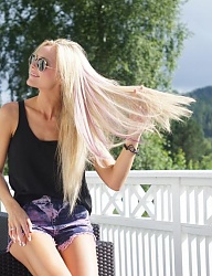 Fryzury Długie Na co dzień Proste Rozpuszczone Blond - 1456450