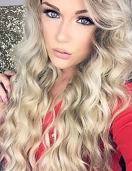 Fryzury Długie Na co dzień Kręcone Rozpuszczone Blond - 3076116