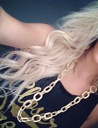 Fryzury Długie Na co dzień Kręcone z grzywką Rozpuszczone Blond - 2396467
