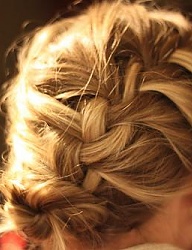 Fryzury Średnie Na co dzień Proste Upięcie Blond - 1074266