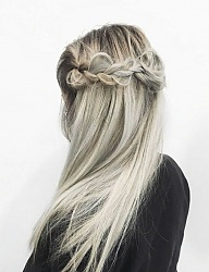 Fryzury Długie Na co dzień Proste Rozpuszczone Blond - 3216068