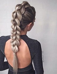 Fryzury Długie Na co dzień Proste Warkocze Blond - 3234316