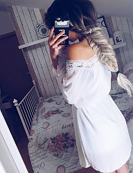 Fryzury Długie Na co dzień Proste Warkocze Blond - 3101182