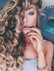 Fryzury Długie Na co dzień Kręcone Rozpuszczone Blond - 2985565