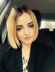 Fryzury Średnie Na co dzień Proste Rozpuszczone Blond - 3066823