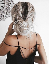 Fryzury Długie Na co dzień Kręcone Upięcie Blond - 3184078