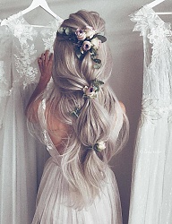 Fryzury Długie Na co dzień Kręcone Upięcie Blond - 3264417