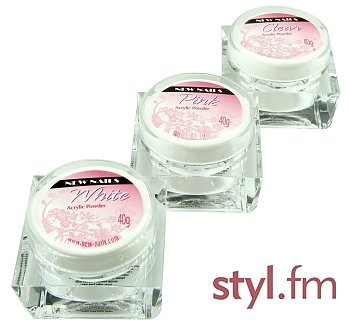 White Acrylic Powder  
- puder akrylowy french  (biały) 