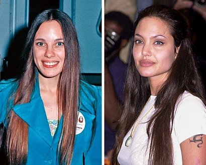 Marcheline Bertrand (22 lata) oraz Angelina Jolie (26 lat)