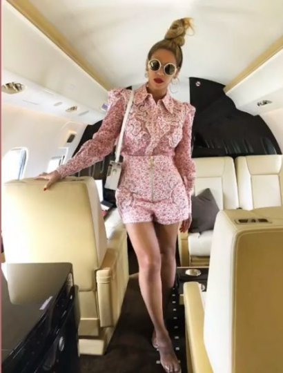 Beyonce z samolocie do Polski