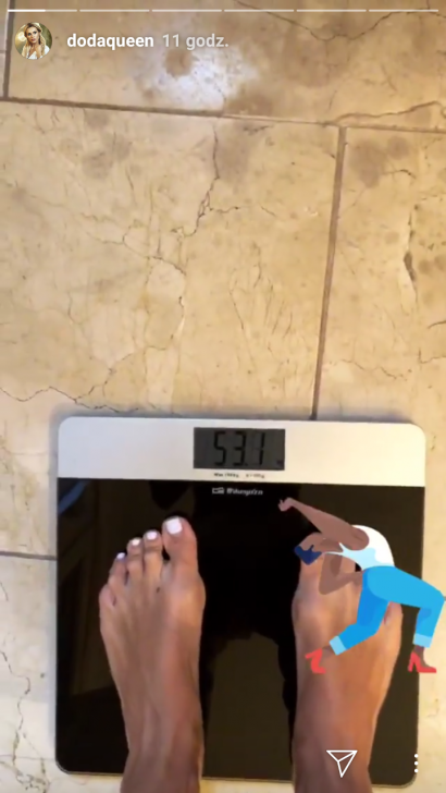 Doda waży teraz 53,1 kg!