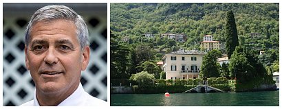 George Clooney rezydencję nad jeziorem Como we Włoszech za cenę 13,6 miliona dolarów.