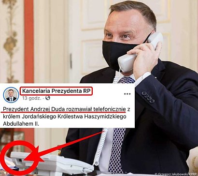 Zobacz memy z Andrzejem Dudą i niepodłączonym telefonem!