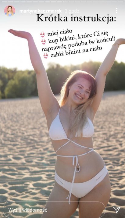 Zobacz, jak Martyna Kaczmarek, propagatorka ciałopozytywności, wygląda w bikini!