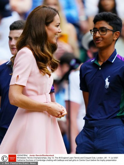 Kate Middleton rozmawiała z tenisistką przed prezentacją trofeum.