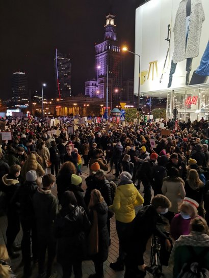 Ogólnopolski Strajk Kobiet po zaostrzeniu prawa aborcyjnego