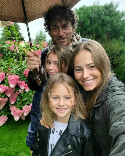 Agata Rubik, Piotr Rubik i ich córki uwielbiają spędzać wspólnie czas.